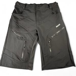 ARSUXEO Mens L Shorts Black Downhill Enduro Mountain Bike‎ Breathable Vented MTB